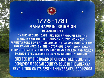 Manahawkin in the Revolutionary War