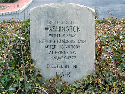 Washington Route Marker - Pluckemin NJ