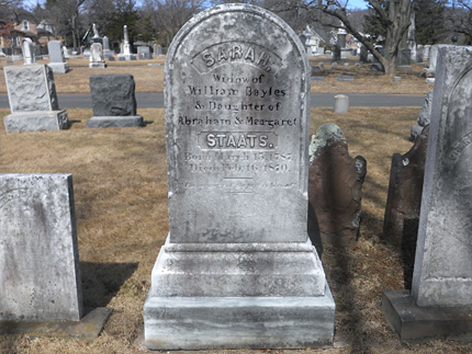 Abraham Staats Gravesite