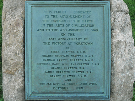 Victory at Yorktown Monument - Orange, New Jersey