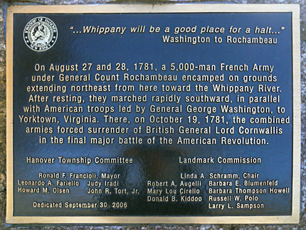 Whippany in the Revolutionary War