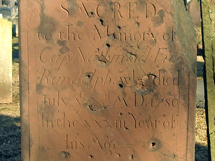 Nathaniel Fitz Randolph gravesite