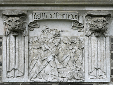 Battle of Princeton bas relief