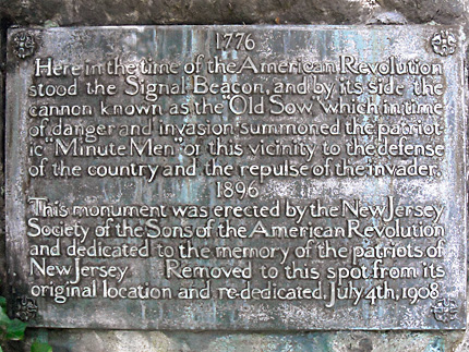 Revolutionary War Signal Beacon - Summit, New Jersey